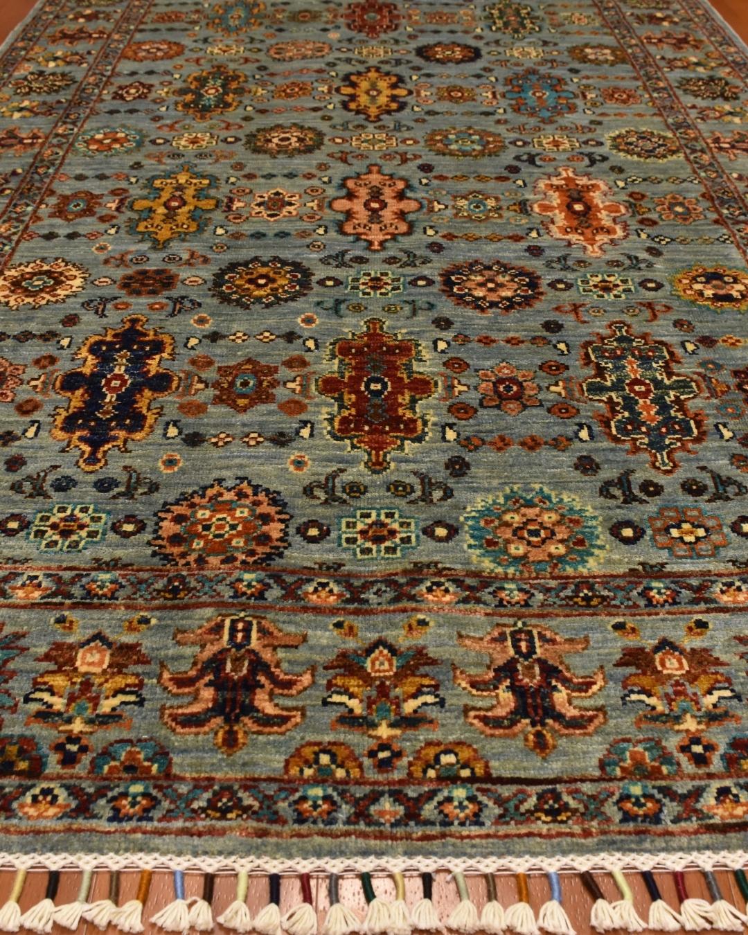 Sultani Hand-Knotted Wool Rug 4' x 6' 4"