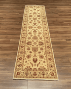 Ushak Hand-Knotted Wool Runner 2' x 10'