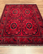 Tapis en laine style afghan 55 x 146 cm