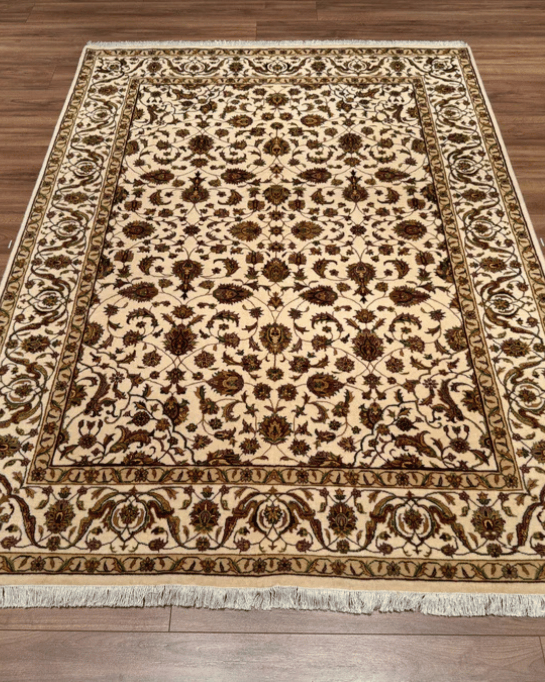 Tapis en laine style afghan 55 x 146 cm