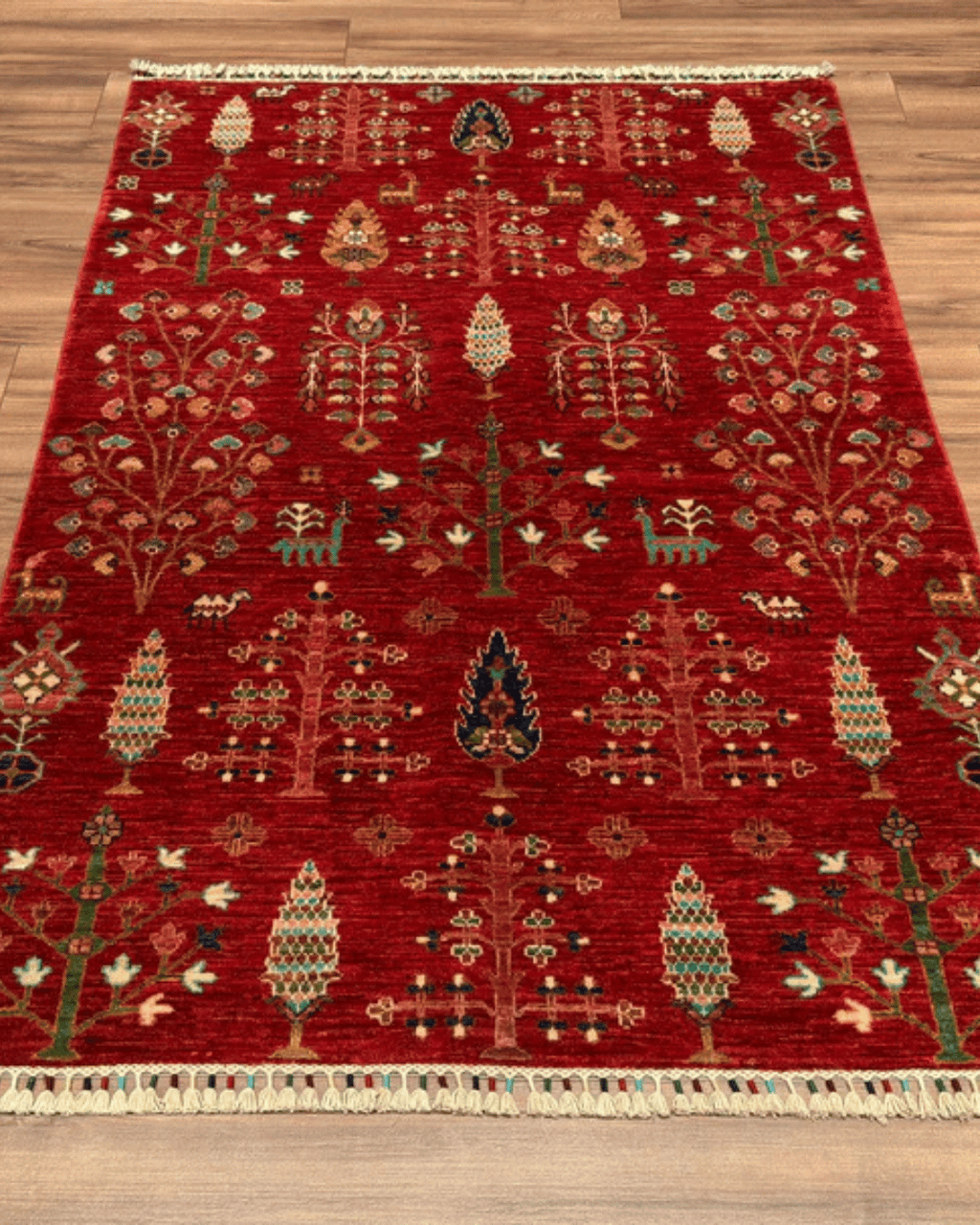 Sultani Hand-Knotted Wool Rug 4' x 6'