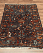 Sultani Hand-Knotted Wool Rug 3' 4" x 4' 8"