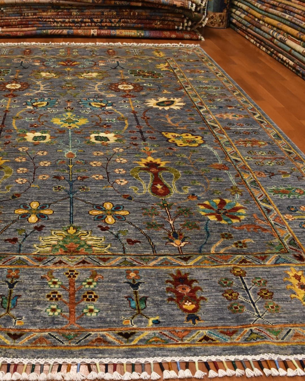 Sultani Hand-Knotted Wool Rug 6' x 8'