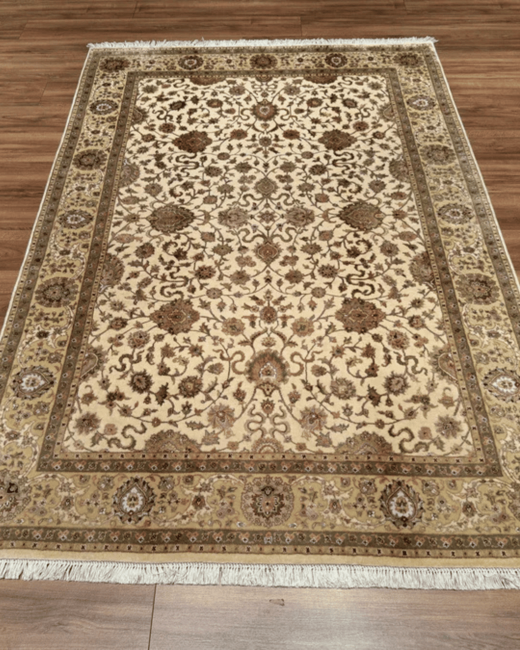 Tapis en laine style afghan 55 x 146 cm