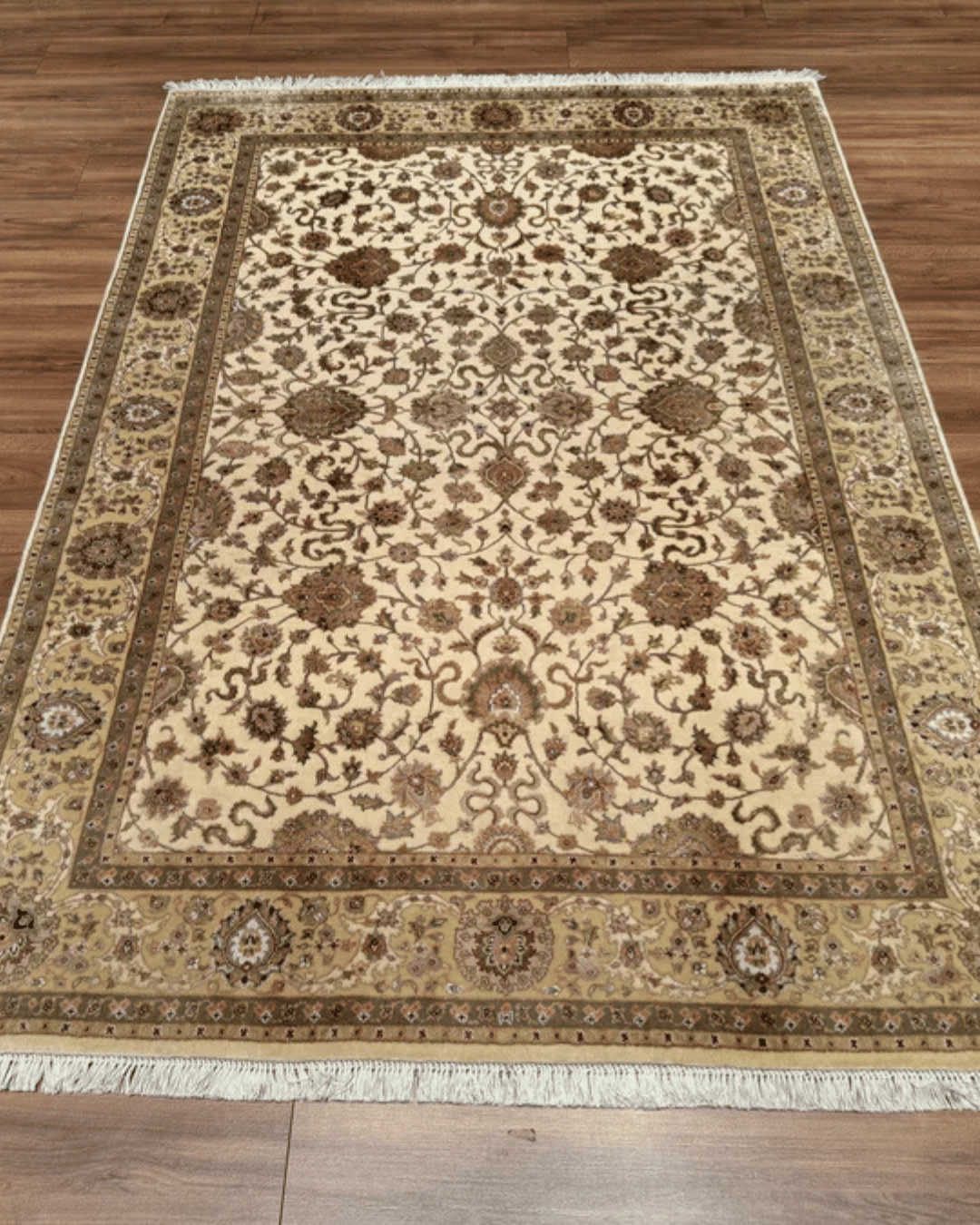 Tapis en laine style afghan 55 x 146 cm