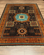Mamluk Hand-Knotted Wool Rug 6' 7" x 9' 5"