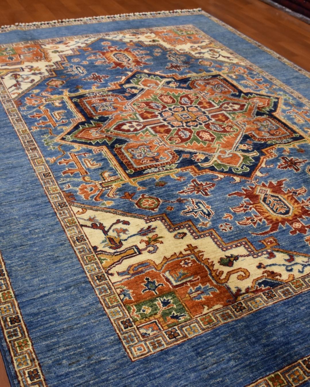 Sultani Hand-Knotted Wool Rug 5' x 6' 95"