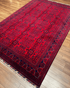 Tapis en laine style afghan 55 x 146 cm