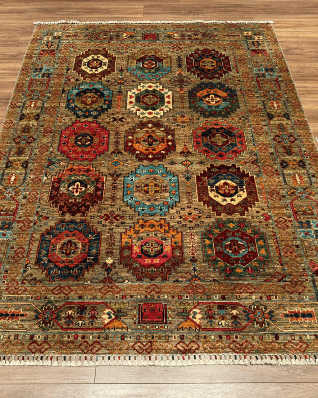 Wolle im afghanischen Stil 1,8x4,8ft – 55x146cm