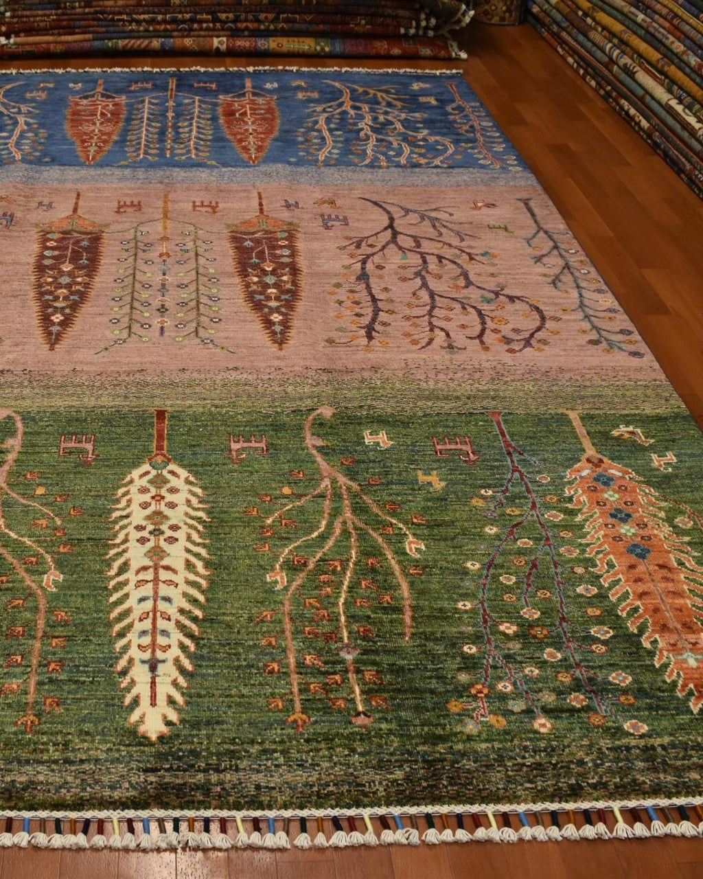 Sultani Hand-Knotted Wool Rug 5' 7" x 8'