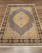 Tapis en laine style afghan 55 x 146 cm