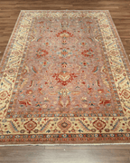 Ushak Hand-Knotted Wool Rug 7' x 10'