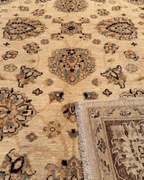 Ushak Hand-Knotted Wool Rug 4' x 6'