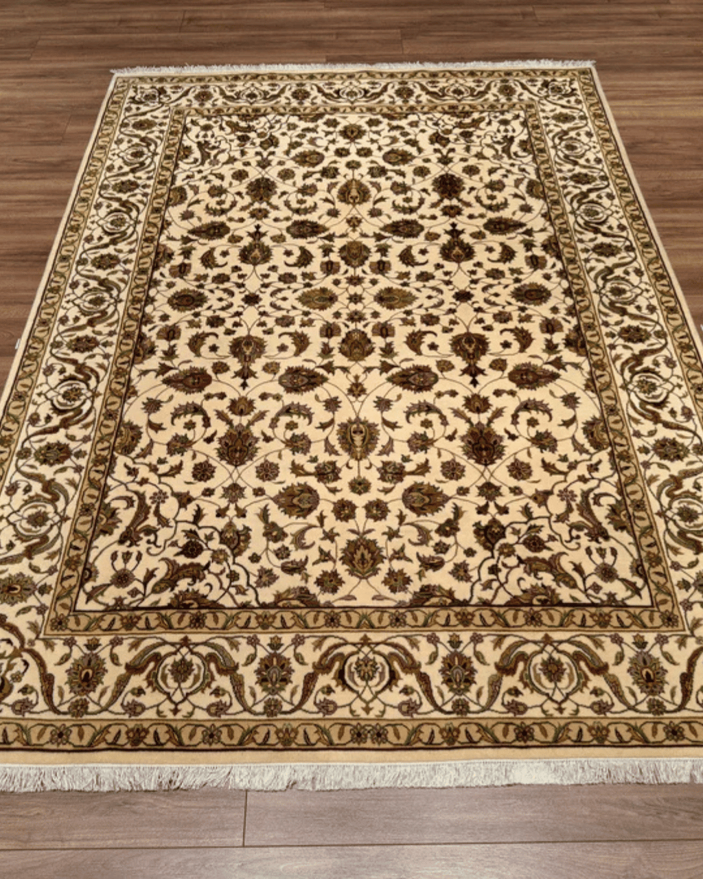 Tapis en laine style afghan 55 x 146 cm