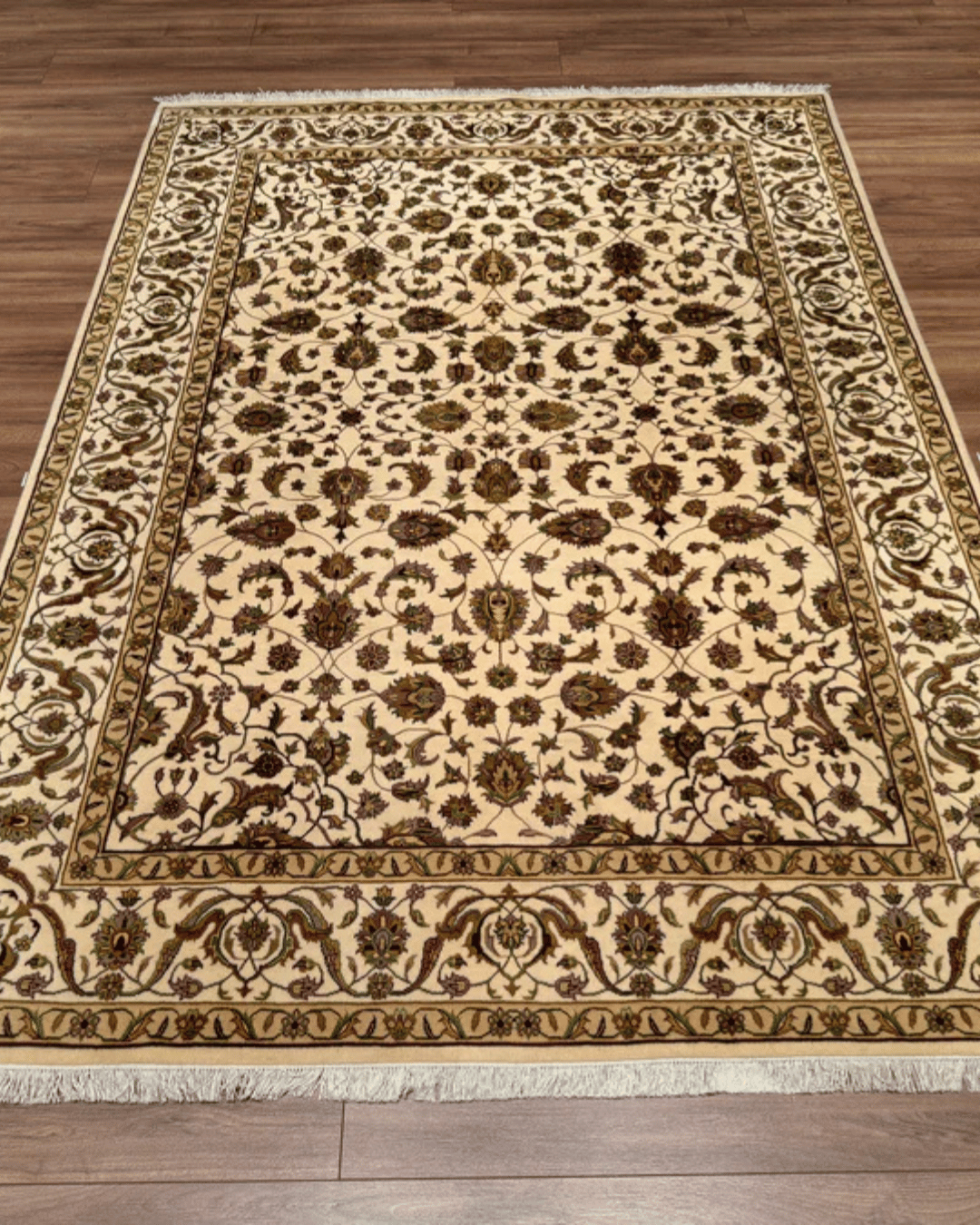 Tapis en laine style afghan 55 x 146 cm