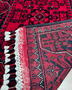 Tapis en laine style afghan 55 x 146 cm