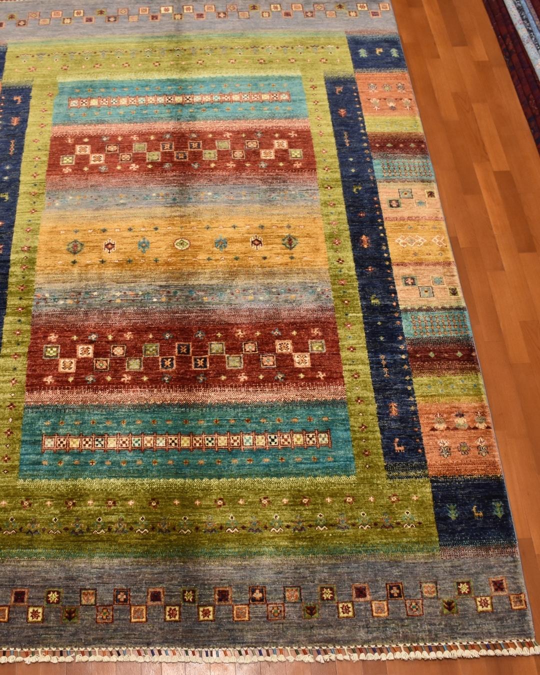 Sultani Hand-Knotted Wool Rug 5' 7" x 8' 3"