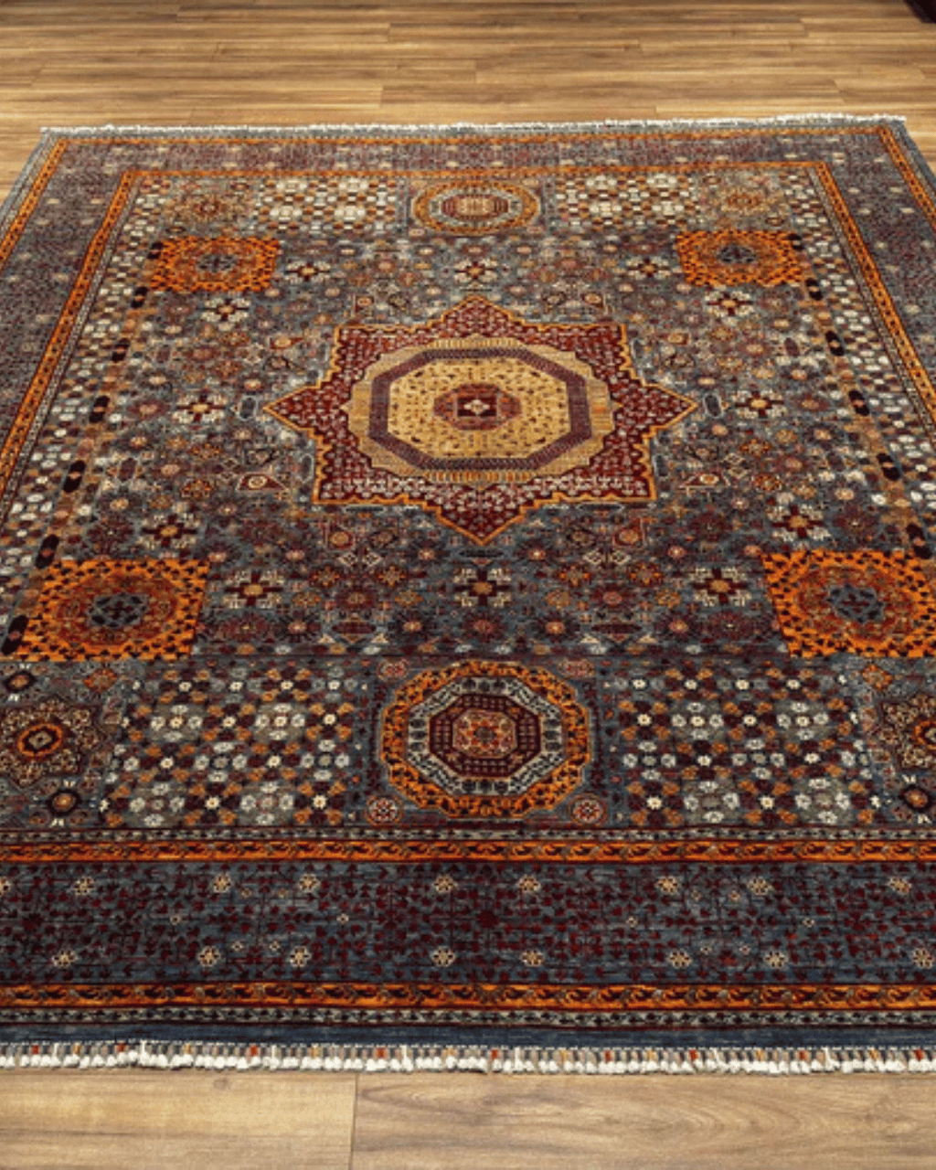 Mamluk Hand-Knotted Wool Rug 8' 2" x 10'