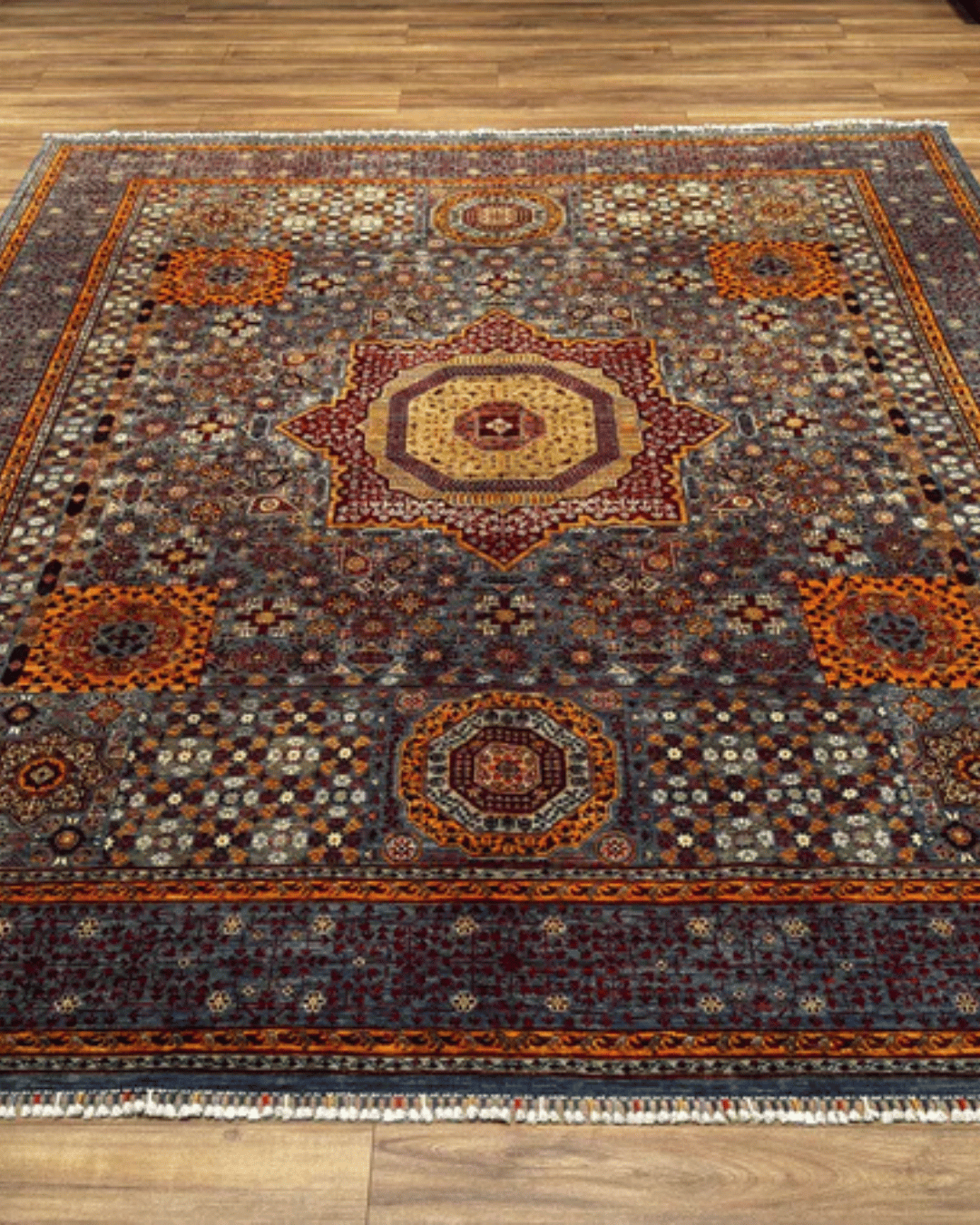 Mamluk Hand-Knotted Wool Rug 8' 2" x 10'