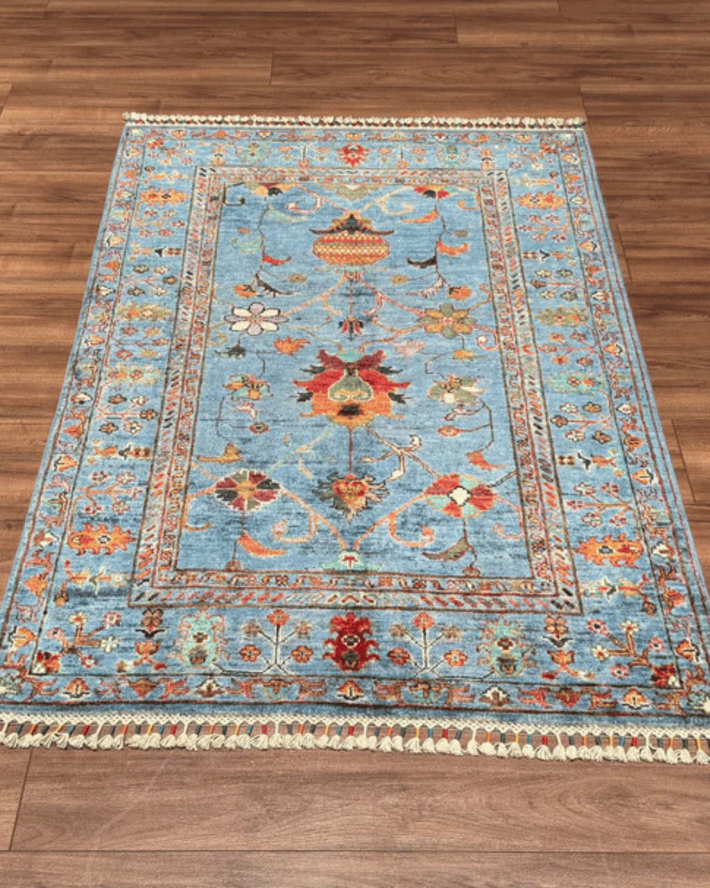 Sultani Hand-Knotted Wool Rug 3' 4" x 5'