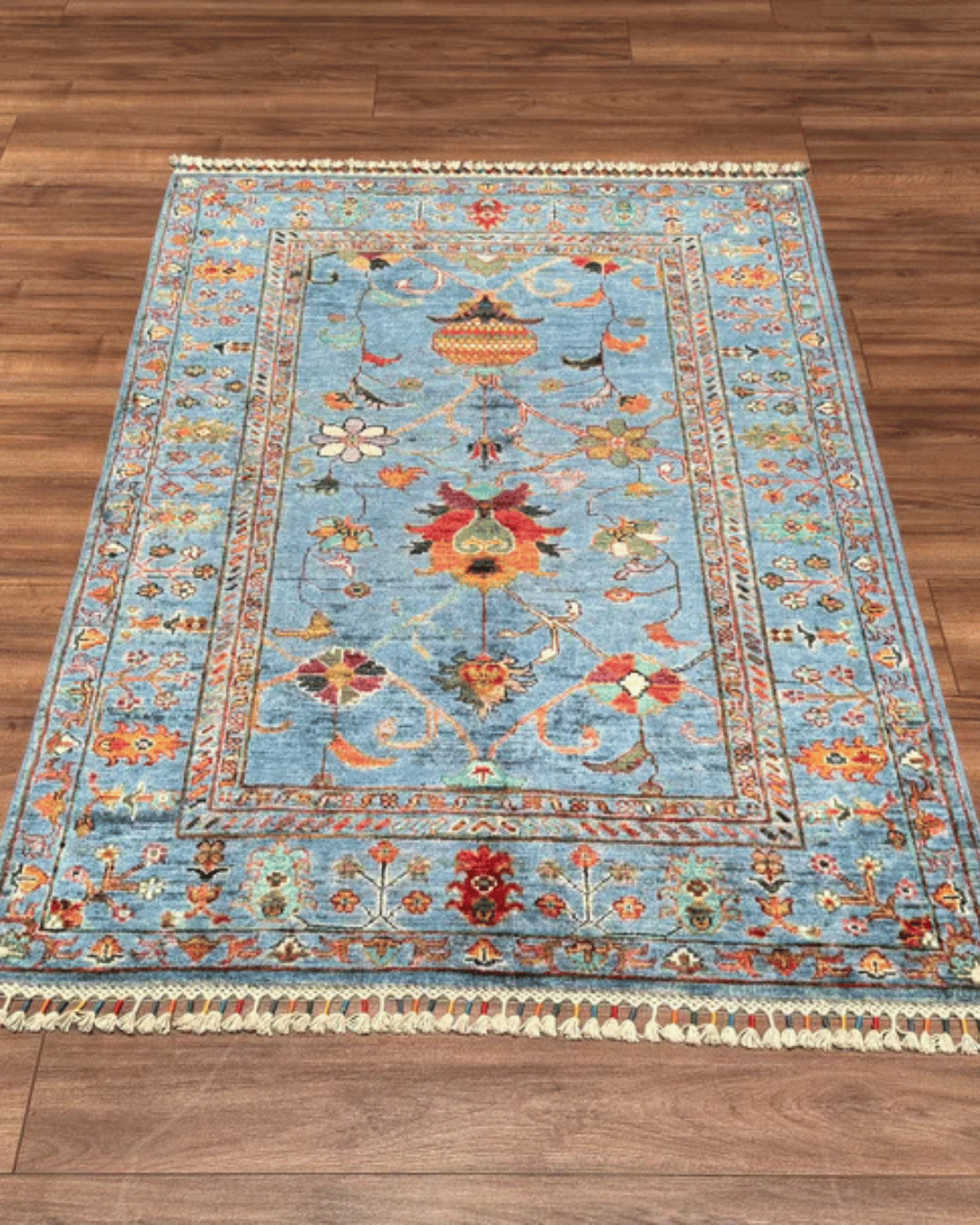 Sultani Hand-Knotted Wool Rug 3' 4" x 5'