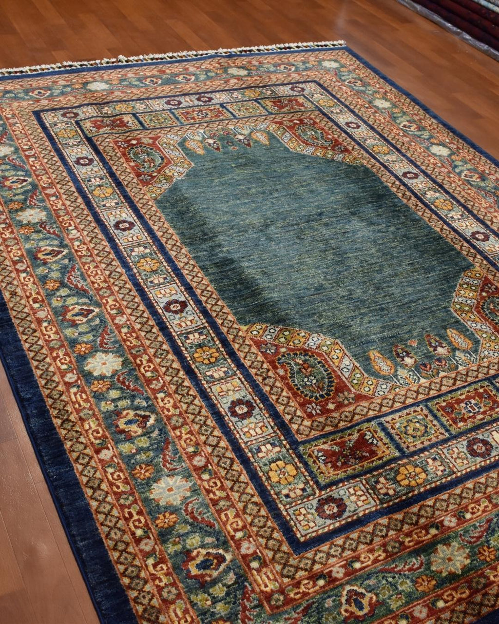 Sultani Hand-Knotted Wool Rug 5' x 6' 5"