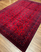 Handwoven Afghan Style Wool Rug 8' 1" x 11' 4"