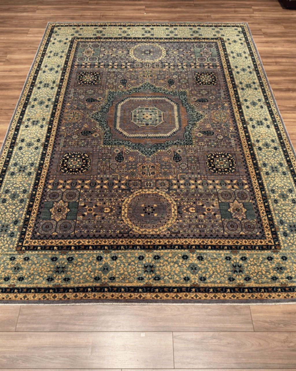 Mamluk Hand-Knotted Wool Rug 8' 1" x 11' 3"