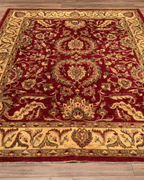 Ushak Hand-Knotted Wool Rug 7' x 10'