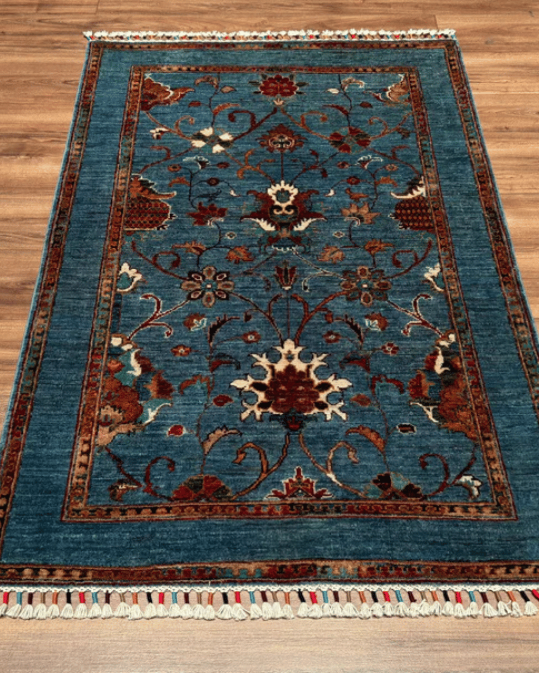 Sultani Hand-Knotted Wool Rug 3' 4" x 5' 2"
