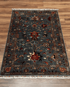 Sultani Hand-Knotted Wool Rug 3' 1" x 4' 6"