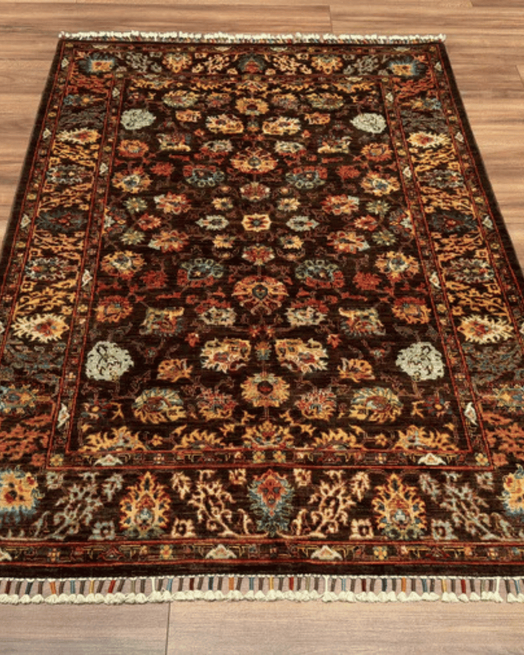 Mamluk Hand-Knotted Wool Rug 4' 1" x 6' 1"