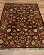 Mamluk Hand-Knotted Wool Rug 4' 1" x 6' 1"