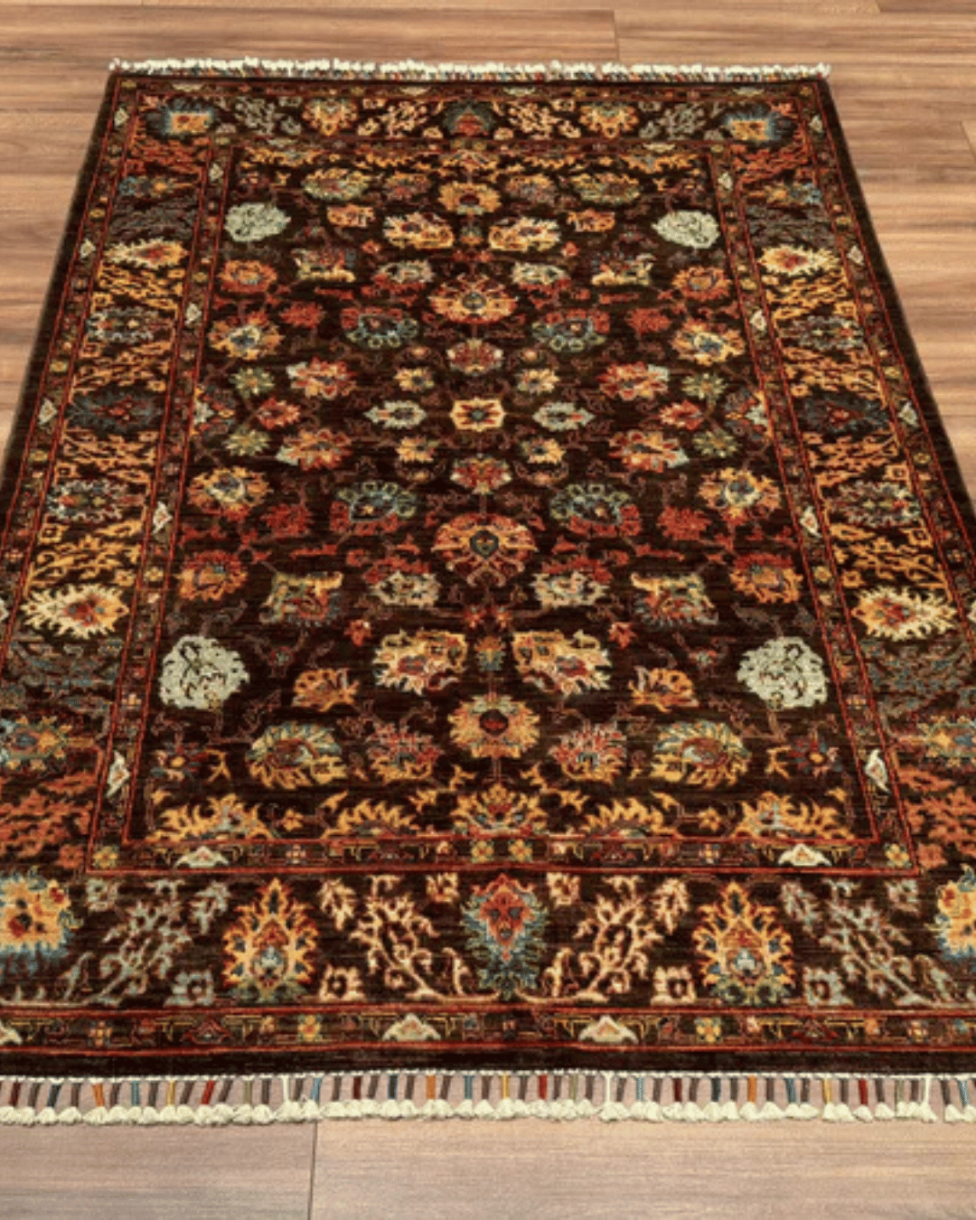 Mamluk Hand-Knotted Wool Rug 4' 1" x 6' 1"