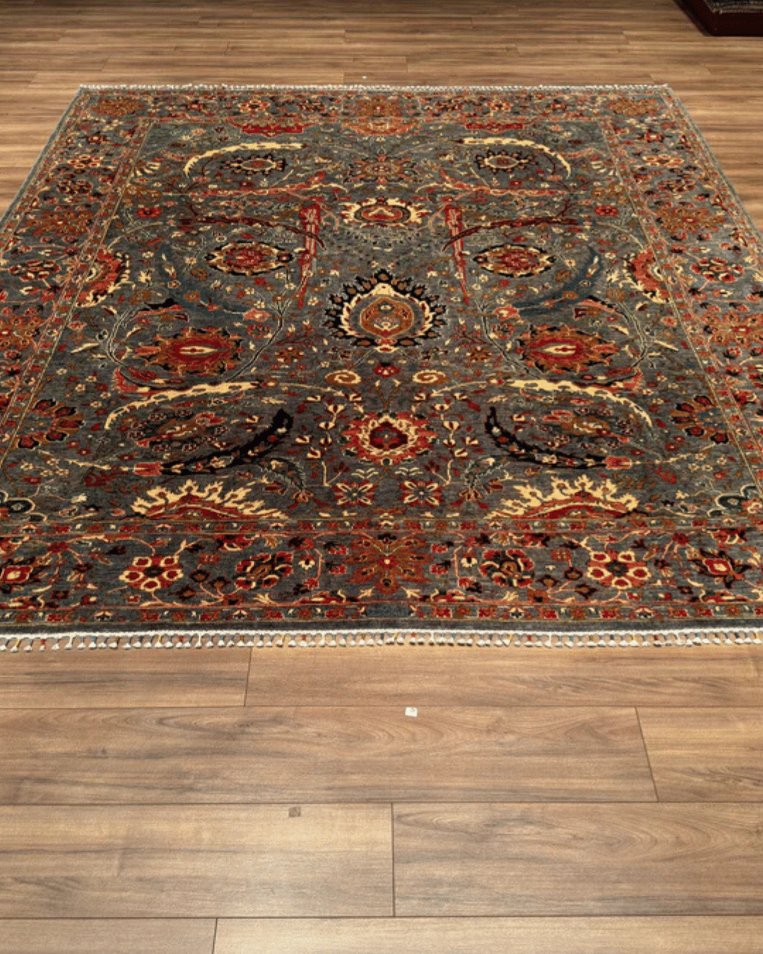 Mamluk Hand-Knotted Wool Rug 8' 5" x 9' 4"