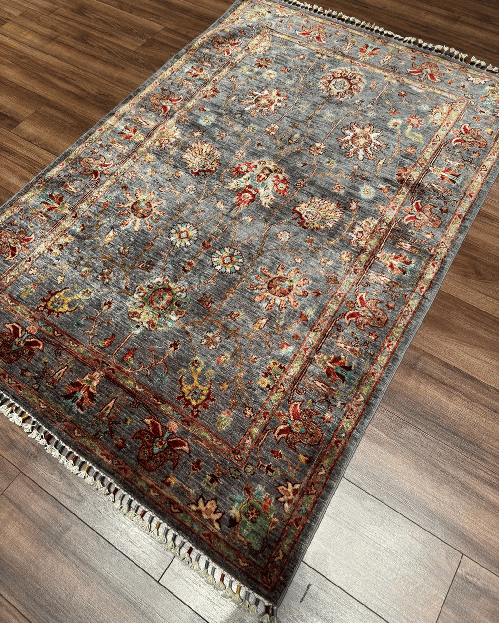 Sultani Hand-Knotted Wool Rug 4' x 6'