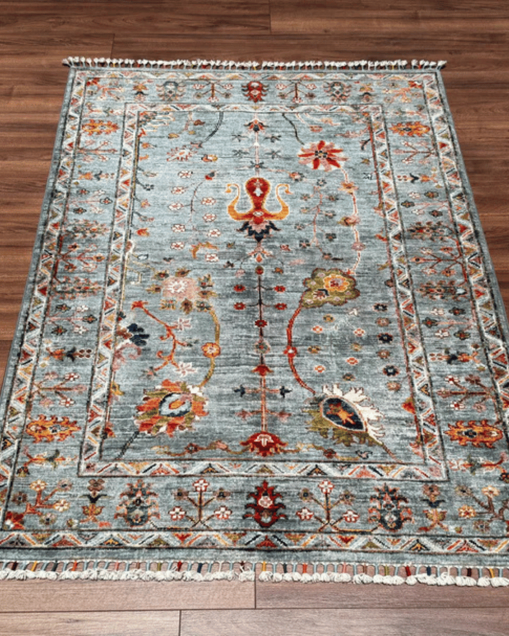 Sultani Hand-Knotted Wool Rug 3' 5" x 4' 8"