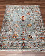 Sultani Hand-Knotted Wool Rug 3' 5" x 4' 8"