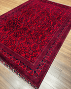 Handwoven Afghan Style Wool Rug 7' 9" x11' 1"