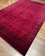 Handwoven Afghan Style Wool Rug 8' 5" x 11' 5"