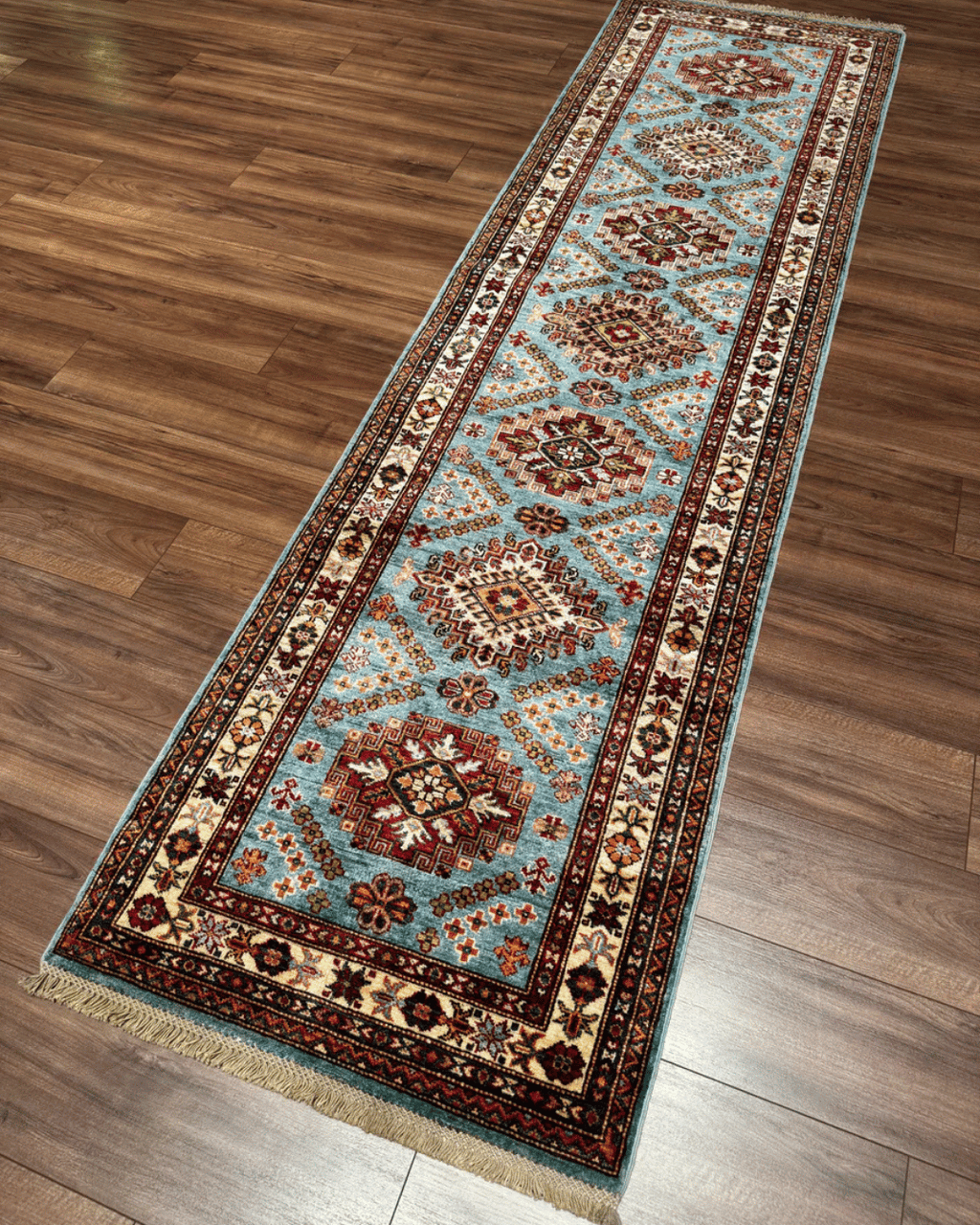 Shirvan Hand-Knotted Wool Runner 2' 7" x 9' 9"