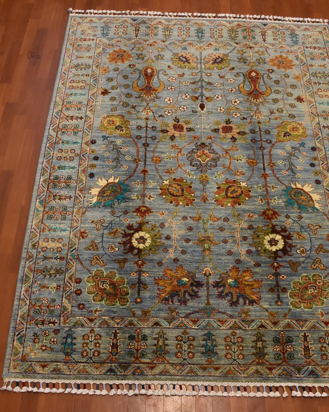 Sultani Hand-Knotted Wool Rug 153x201 cm 3.10 m² | 5x7 ft