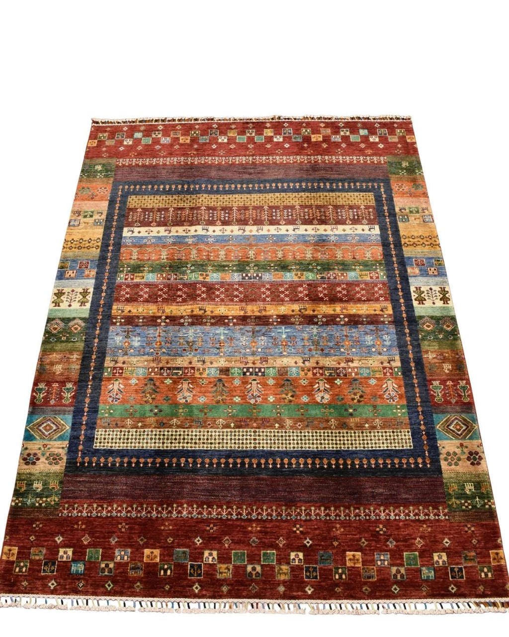 Sultani Hand-Knotted Wool Rug 5' 9" x 8'