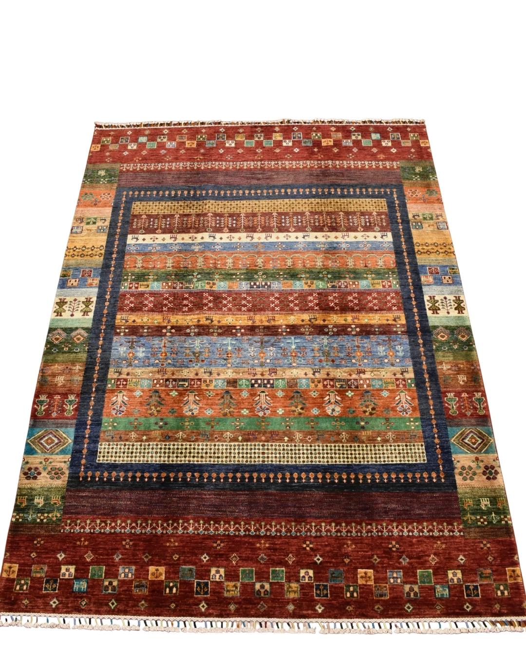 Sultani Hand-Knotted Wool Rug 5' 9" x 8'