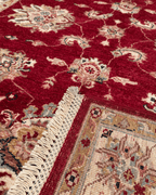 Ushak Hand-Knotted Wool Rug 4' x 6'