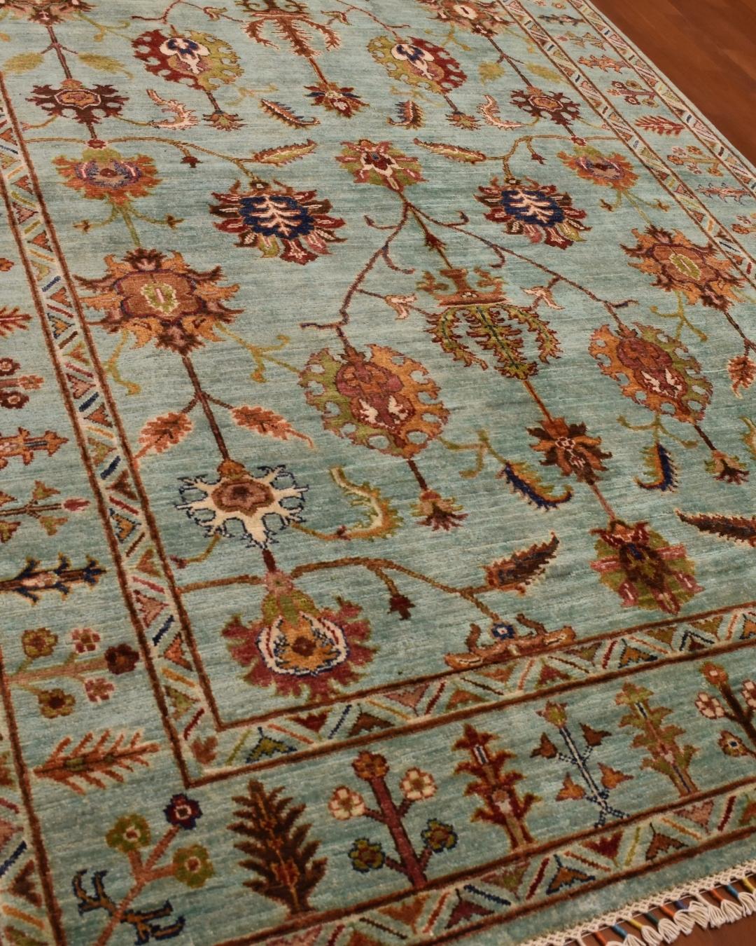 Sultani Hand-Knotted Wool Rug 5' x 6' 8"