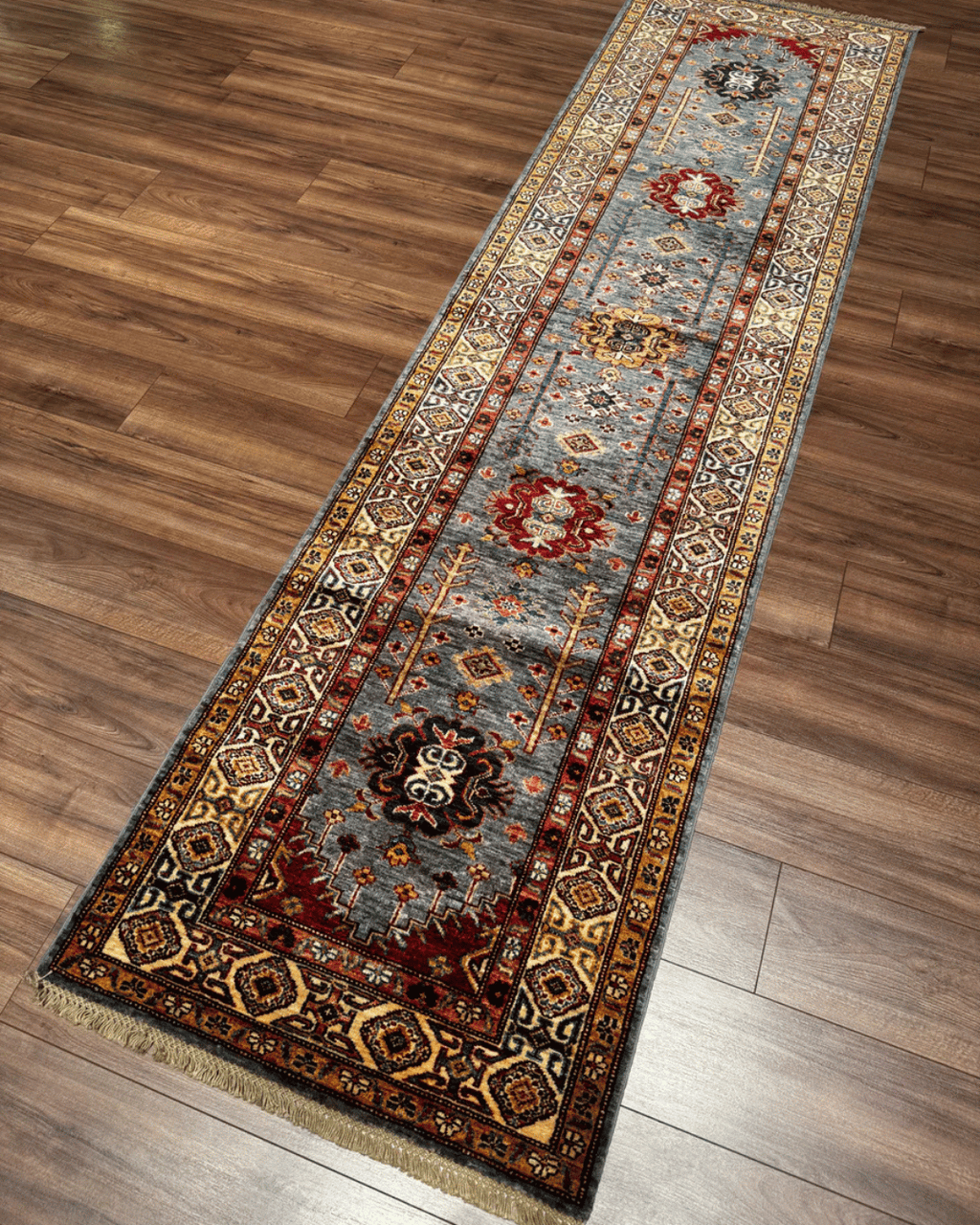 Shirvan Hand-Knotted Wool Runner 2' 6" x 9' 8"
