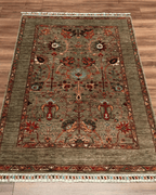 Sultani Hand-Knotted Wool Rug 3' 4" x 5' 2"