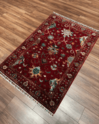 Sultani Hand-Knotted Wool Rug 3' 4" x 5'