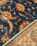 Ushak Hand-Knotted Wool Rug 4' x 6'